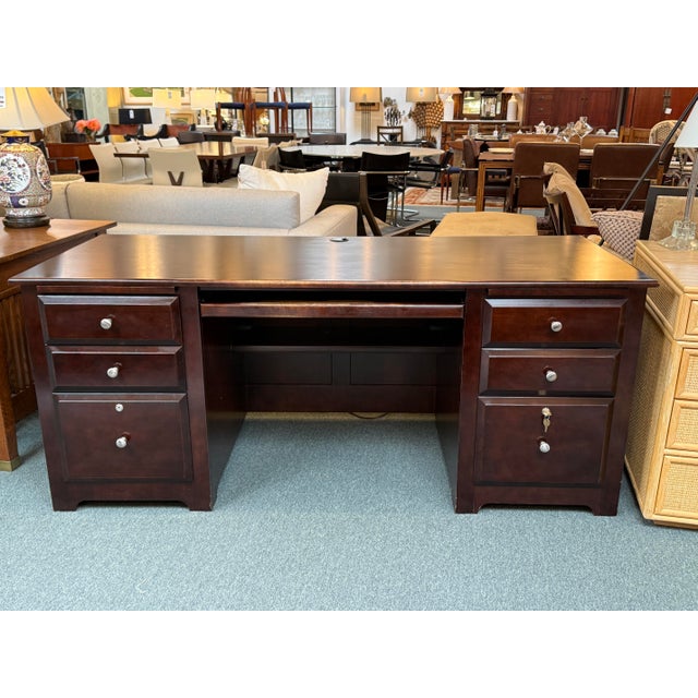 Design Plus Gallery presents a Locking Executive Desk from Perersen's Furniture Company. The desk is made from solid maple...