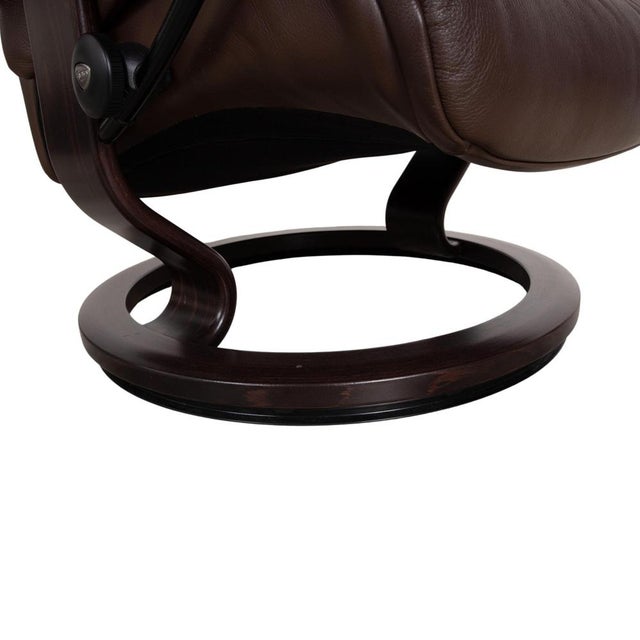 Animal Skin Sunrise Leather Recliner Chair from Stressless For Sale - Image 7 of 17