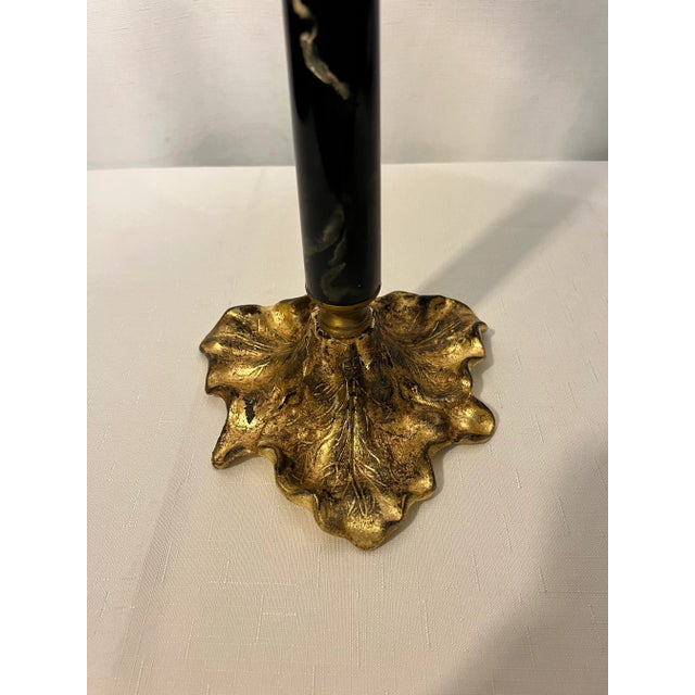 Contemporary Hollywood Regency Palm Tree Table Lamp With Shade For Sale - Image 10 of 10