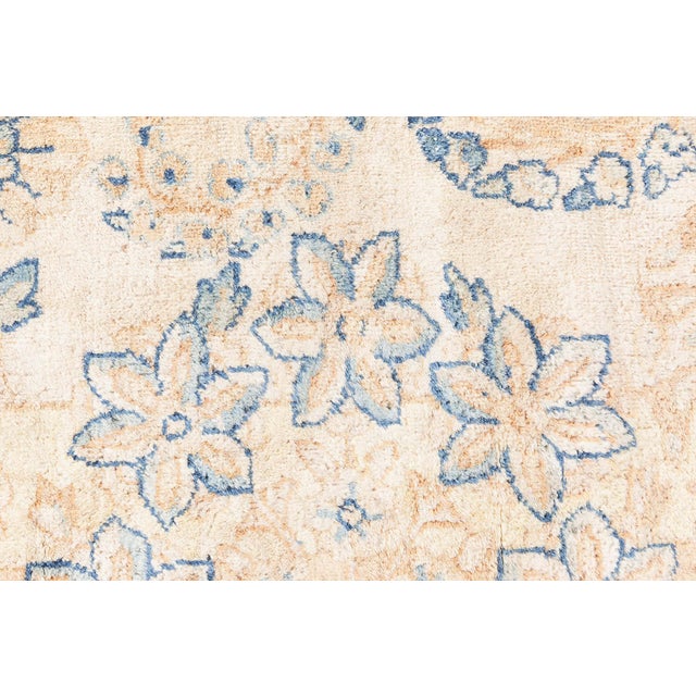 Antique Persian Kirman Camel Handmade Wool Rug For Sale In New York - Image 6 of 14