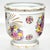 A Parisian cachepot/vase having a colourful and exuberant floral bouquet motif emanating euphoric vibes, accented with...