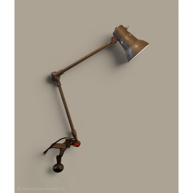 Industrial Vintage French Industrial Architect Table Lamp, 1950s For Sale - Image 3 of 18
