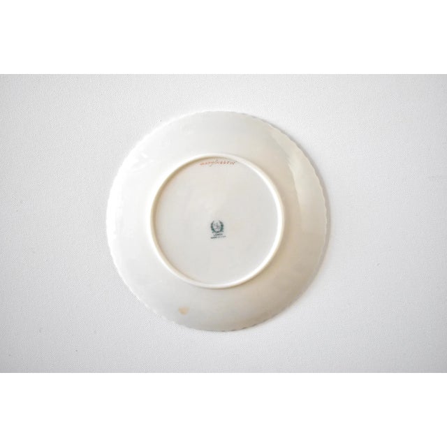 Antique White Vintage Lenox "Georgian" Red & Gold Small Plates - Set of 5 For Sale - Image 8 of 9