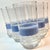 Baby Blue Sassy Striped 70s Tall Tumblers- Set of Six For Sale - Image 8 of 10
