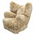Art Deco Wingback Armchair in Honey Skandilock Sheepskin, 1930s For Sale - Image 11 of 11