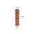 Brown Timber Candle Holder Large For Sale - Image 8 of 9