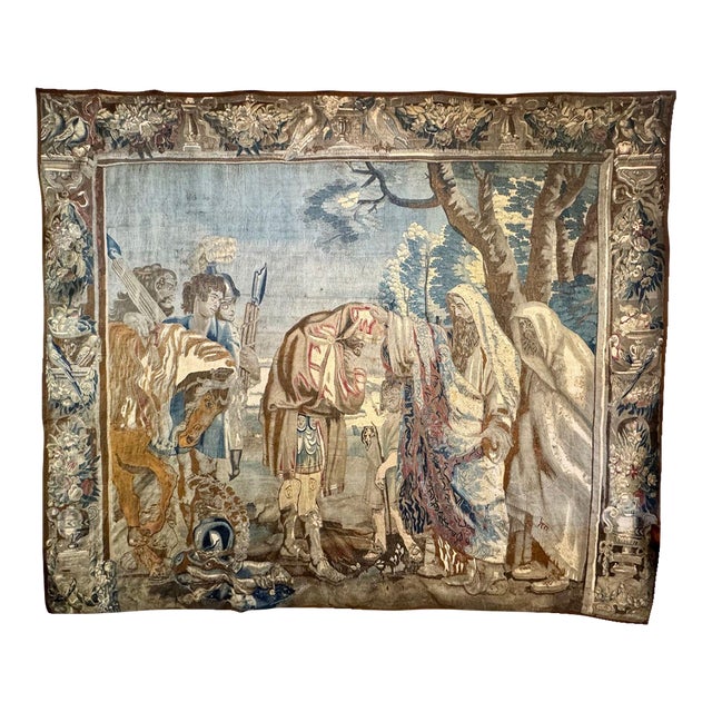 17th C. Flemish Religious Tapestry After Rubens For Sale