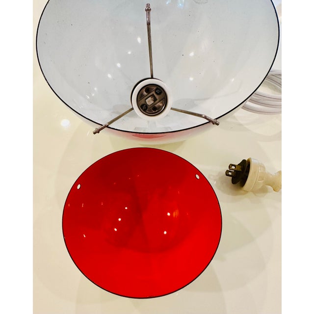 White 1960's White Danish Flowerpot Pendant Light by Panton for Poulsen For Sale - Image 8 of 8