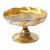 Art Nouveau Iridescent Yellow Blue Favrile Glass Footed Dish Signed Tiffany & Co For Sale