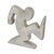Metal La Linea Bookends by Osvaldo Cavandoli, 1970s, Set of 2 For Sale - Image 4 of 16