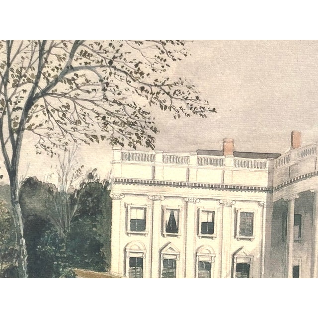 1979 Jimmy & Rosalynn Carter Official White House Christmas Gift Framed Print, Lefevre Cranstone For Sale - Image 4 of 9