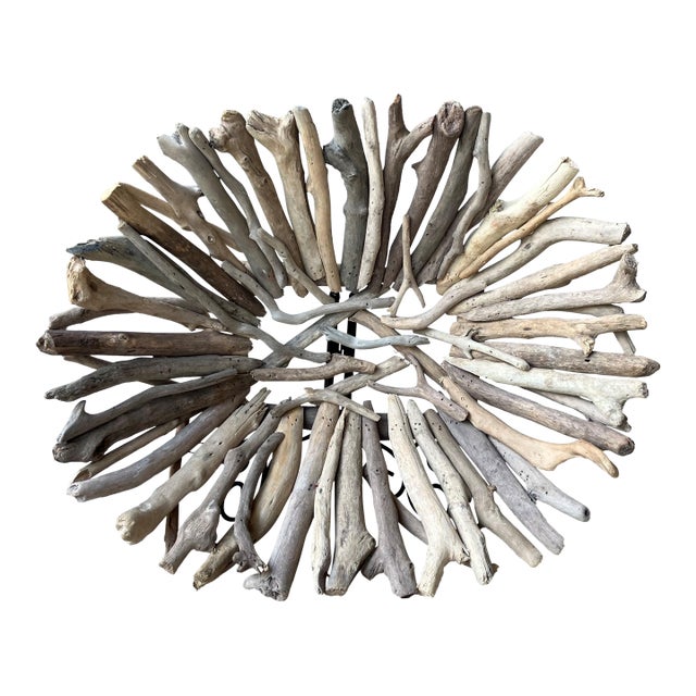 Late 20th-Century Adirondack-Inspired Branch & Twig Works Centerpiece Pedestal Bowl For Sale