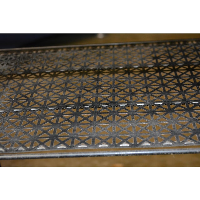 1960s 1960s Mid Century Modern Black Metal Record Player / Turntable Stand W/ Album / Vinyl Racks Holders For Sale - Image 5 of 11