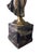 Vintage Art Nouveau Style Bronze-Finish Female Figure on Marble Base For Sale - Image 9 of 9