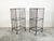 Vintage Industrial Carts with Glass Shelves and Casters, Sold Individually For Sale - Image 9 of 11