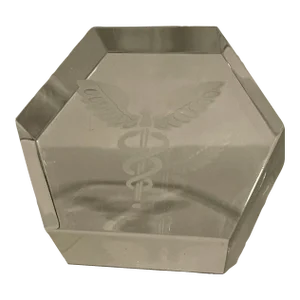 Mid 20th Century Baccarat Caduceus Paperweight