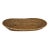 Early 21st Century Vintage Boho Javanese Tea Stained Rattan Oval Plate For Sale - Image 5 of 5