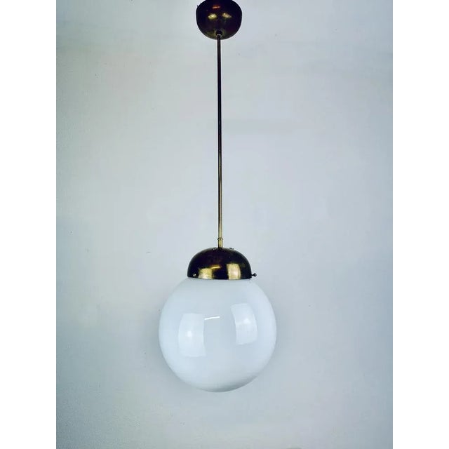 Metal Art Nouveau Pendant Lamp For Sale - Image 7 of 12