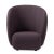 Haven Lounge Chair Sprinkles Eggplant by Warm Nordic Dimensions: D107 x W84 x H 110 cm Material: Textile upholstery, Foam,...