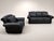 Loom Shadow Heritage Black Leather Sofa For Sale - Image 10 of 12