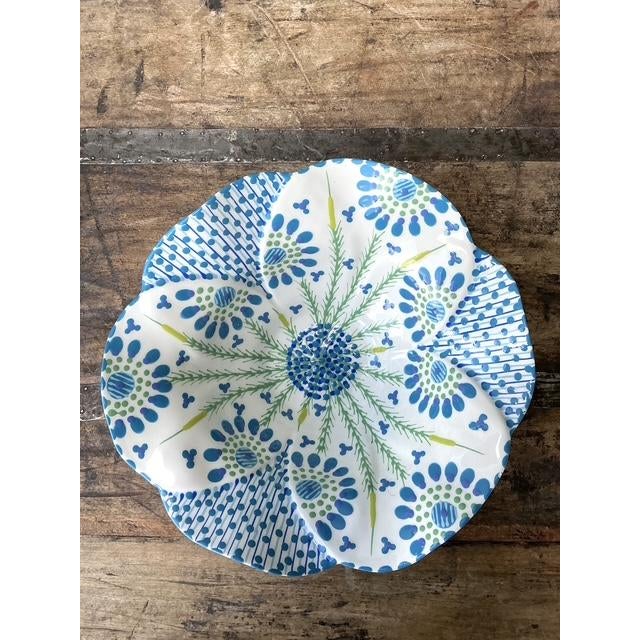 Traditional Vintage Glazed Ceramic Hand Painted Bowl For Sale - Image 3 of 12