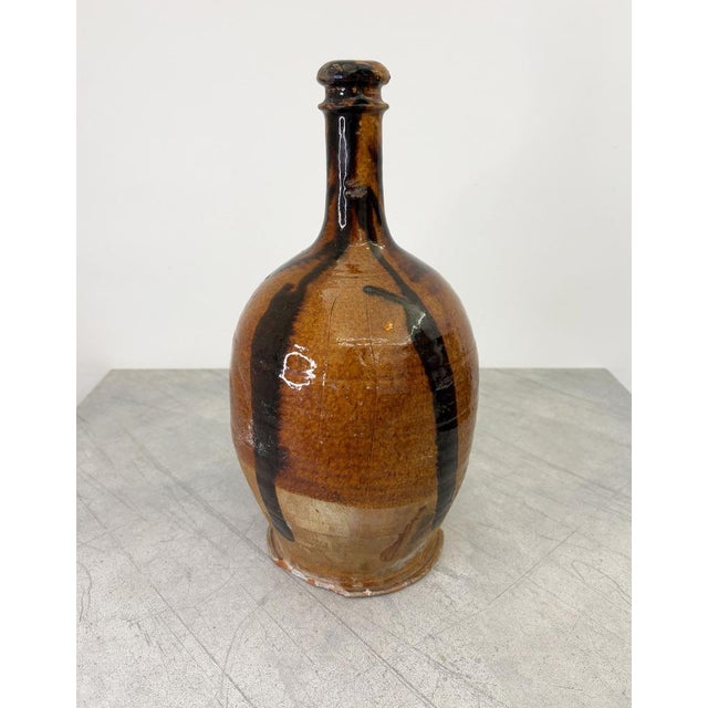 Large Antique Striped Bottle For Sale - Image 4 of 13