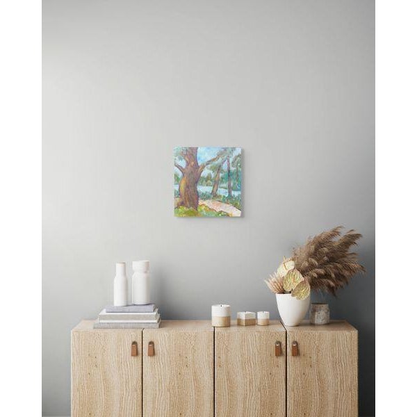 FREE Shipping + 20% off for a Spring Sale .The is contemporary original oil painting on panel that will always give...