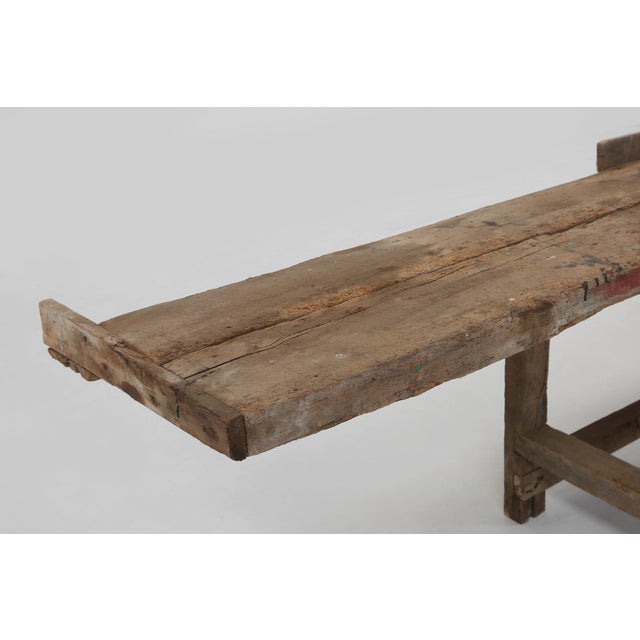 Industrial Oak Workbench with Exceptional Patina, Belgium, 1850 For Sale - Image 14 of 18