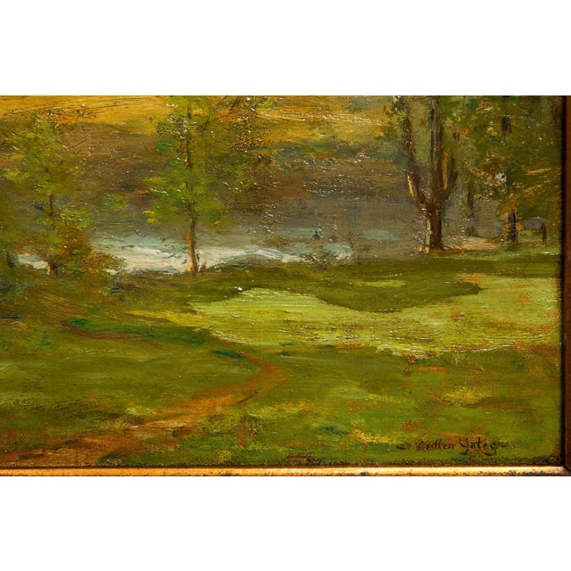 American Tonalist Impressionist Painting “Midsummer” by Cullen Yates For Sale - Image 6 of 18