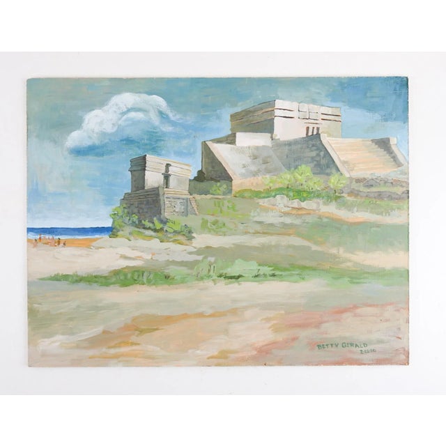 Contemporary Mayan Ruins Painting For Sale - Image 3 of 4
