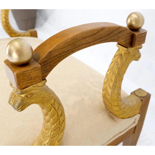 Baker Carved Gilt Dolphins Motif Window Hall Bench Quality For Sale - Image 12 of 13