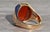 Mid 20th Century The Hanceville: Men's Rose Gold Carnelian Cocktail Ring For Sale - Image 5 of 10