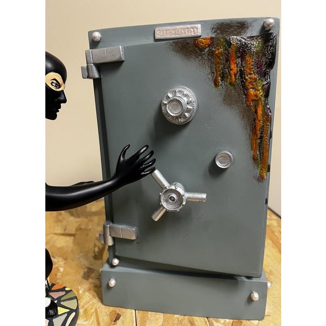 Diabolik with Safe Collectible Resin Figures by Astorina, Set of 2 For Sale - Image 6 of 11