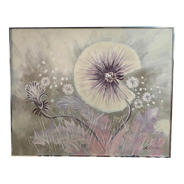 Vintage Signed Lee Reynold Abstract Large Scale Textural Oil Paintingl For Sale