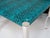 Metal Turquoise Leather and Lucite Game Table For Sale - Image 7 of 12