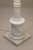 Stone 1960s Large Hollywood Regency Modern Carrara Marble "Tuscan" Style Column Table Lamp For Sale - Image 7 of 11