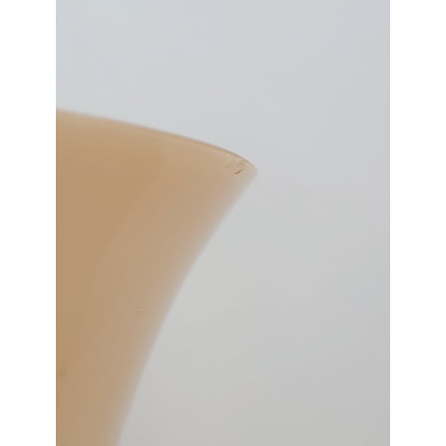Beige Opaline Glass Table Lamp, 1970s For Sale - Image 8 of 10