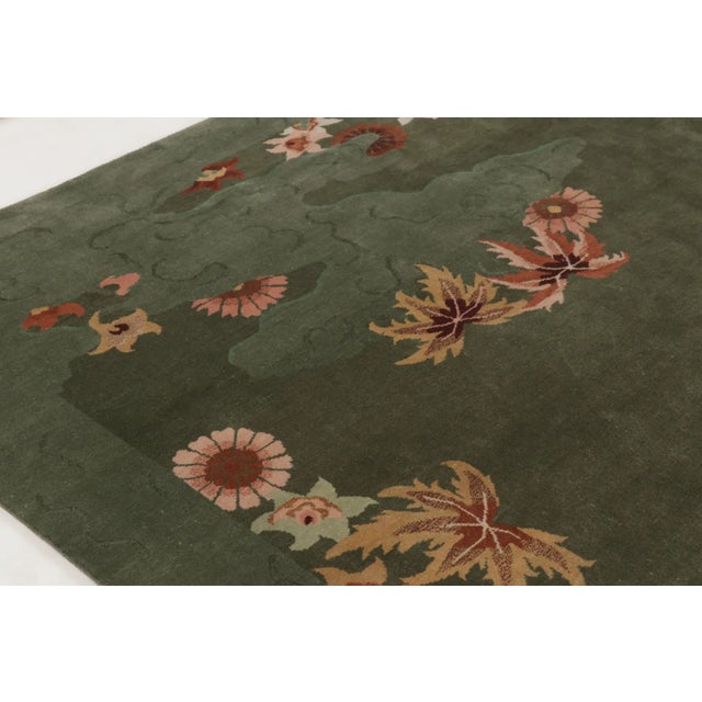 Late 20th Century Contemporary Oversized Chinese Art Deco Style Wool Rug by Rug & Kilim, India For Sale - Image 5 of 10