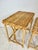 Brown Vintage Wicker Rattan Nesting Side Tables- Set of 3 For Sale - Image 8 of 12