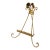 Vintage Italian Tole Gilt Rosette Table Easel For Sale