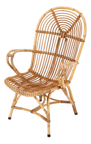 Rattan Lounge Chair, 1960s