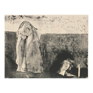 William Patterson Linda and My Coat Etching