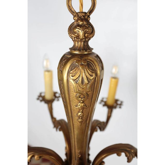 Antique Bronze Mazarin Chandelier For Sale - Image 6 of 8