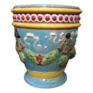 Large 19th Century Ceramic Bowl by Zsolnay For Sale