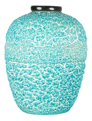 Ceramics Decor Emerald Snow Vase by Louis Dage, 1926