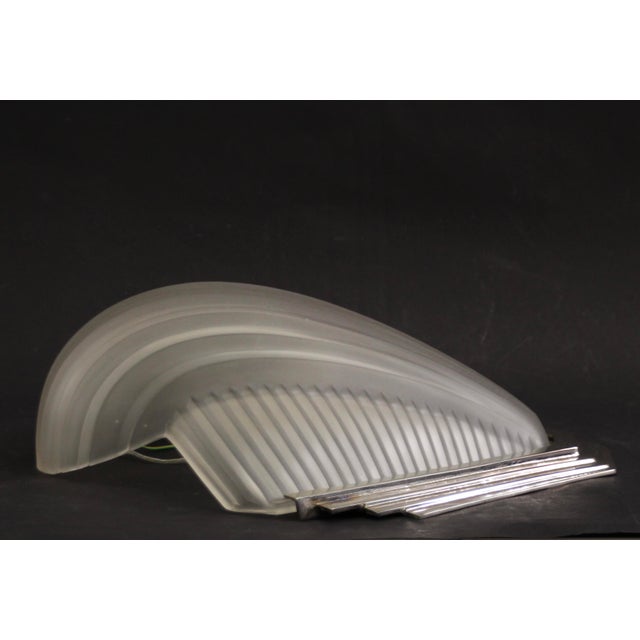 Metal Art Deco French Wall Lights from Atelier Petitot, 1920s, Set of 2 For Sale - Image 7 of 17