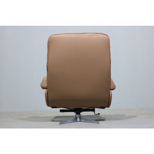 Animal Skin Leather Lounge Chair from de Sede, 1970s For Sale - Image 7 of 10