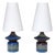 Table Lamps in Glazed Stoneware by Einar Johansen for Søholm, Denmark, 1960s, Set of 2 For Sale