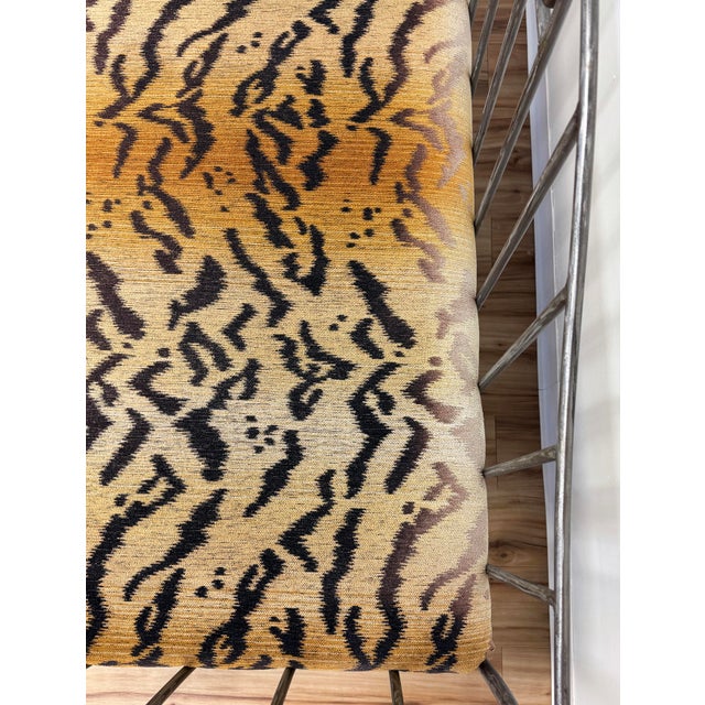 Vintage Maison Jansen Style Scroll Steel Daybed For Sale - Image 9 of 12