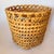 Mid-Century Modern Large Mid-Century Burned Bamboo & Rattan Floor Planter Basket For Sale - Image 3 of 12
